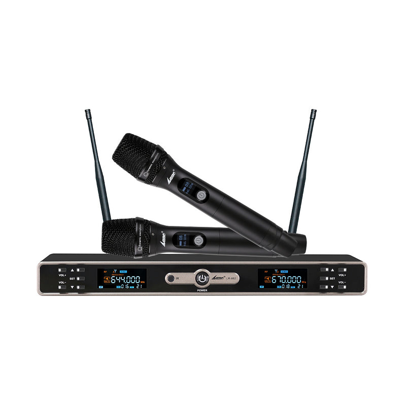 Lane Pro LR-662 Dual UHF Handheld Wireless Microphones