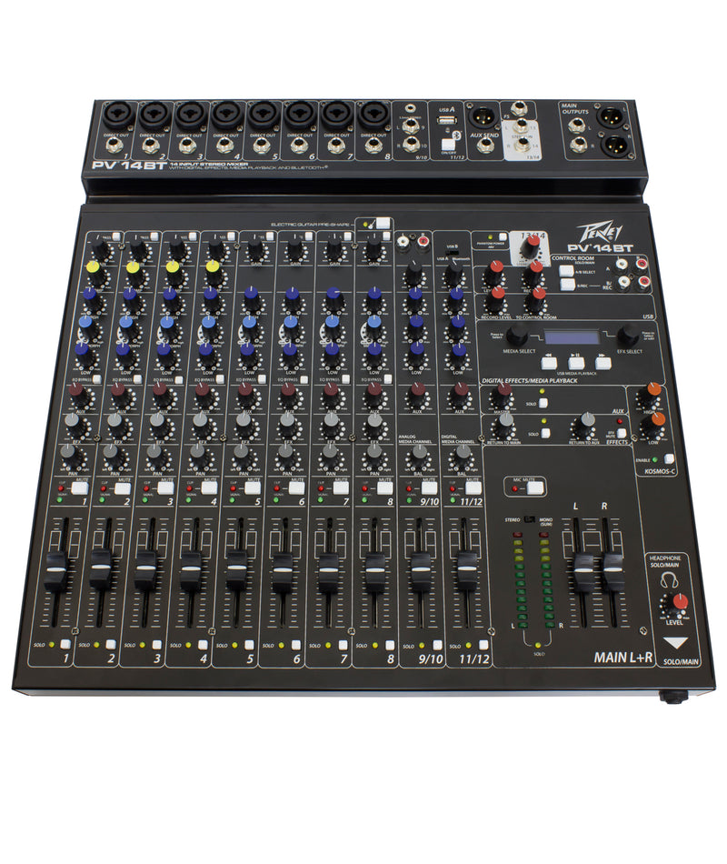 PEAVEY PV14BT 14-CHANNEL COMPACT MIXER WITH BLUETOOTH