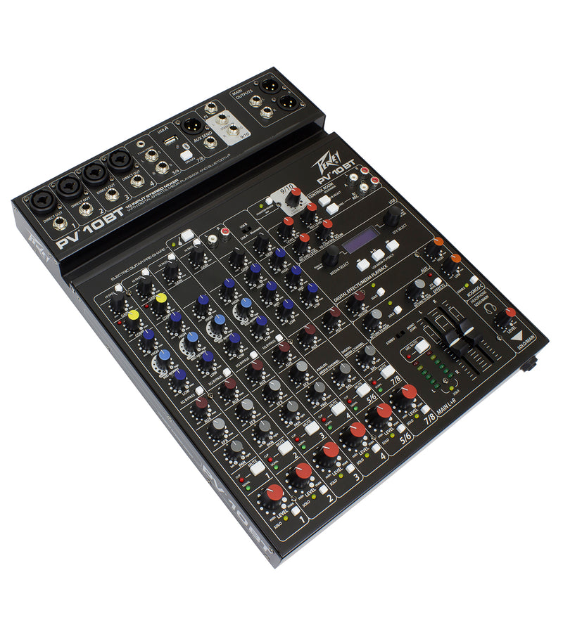 PEAVEY PV10BT COMPACT 10-CHANNEL MIXER WITH BLUETOOTH