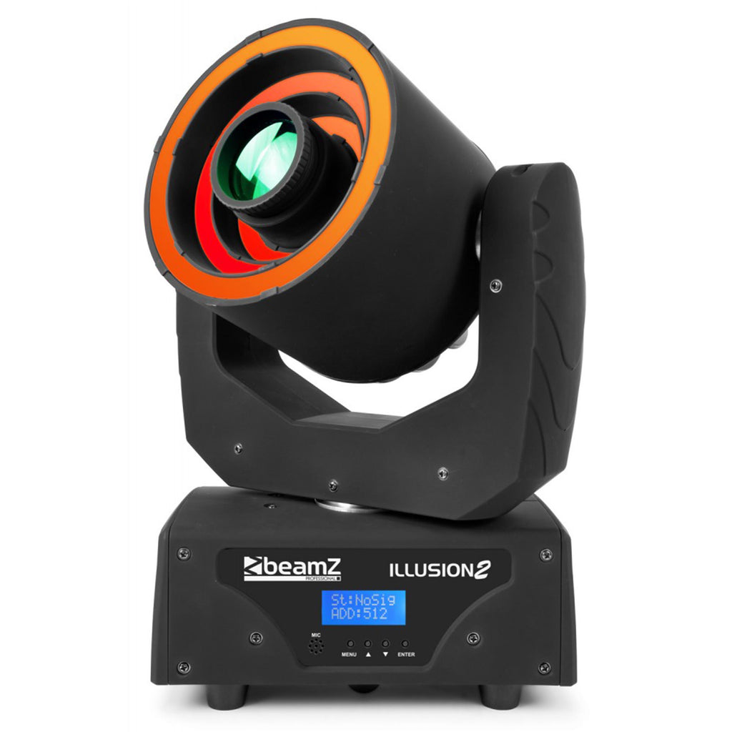 BEAMZ ILLUSION II MOVING HEAD LIGHTING WITH 3 LED RINGS