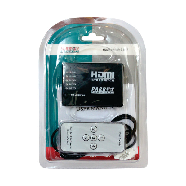 PARROT PRODUCTS AD2006 5-PORT HDMI SWITCH