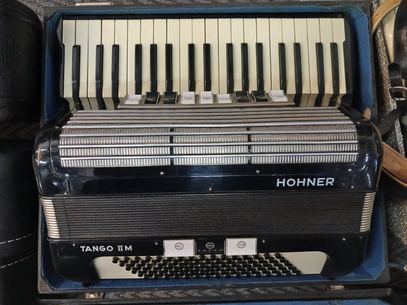 HOHNER ACCORDION WITH CASE - SECOND HAND