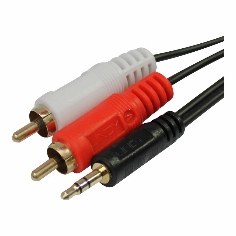 PARROT PRODUCTS CL4002A 3.5MM AUDIO JACK TO DUAL MALE RCA 1.8M CABLE