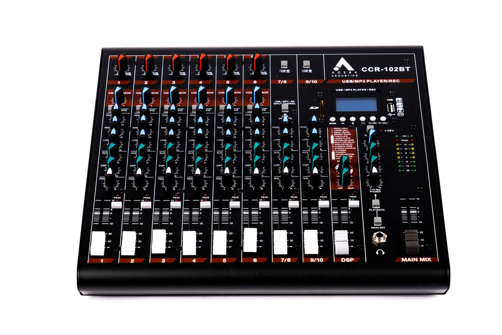 AGERA ACOUSTICS CCR-102BT 8-CHANNEL ANALOG MIXER