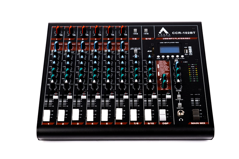 Agera Acoustics CCR-102BT 8-Channel Analog Mixer