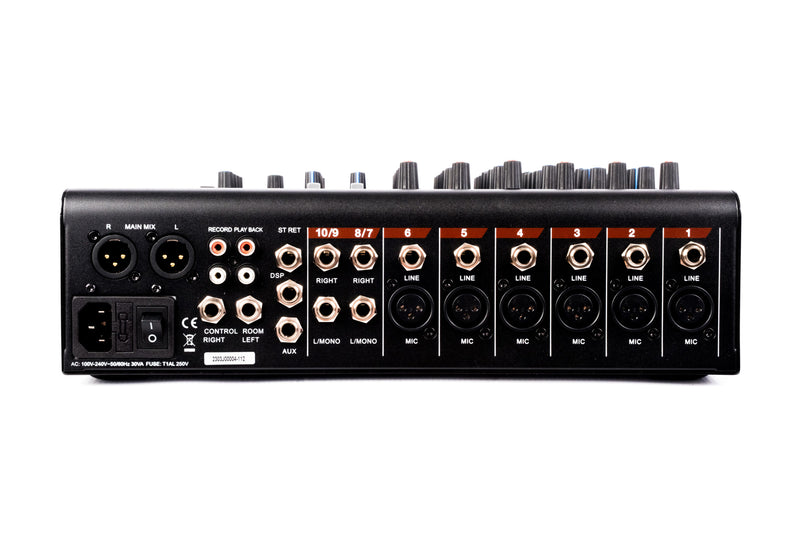 AGERA ACOUSTICS CCR-102BT 8-CHANNEL ANALOG MIXER