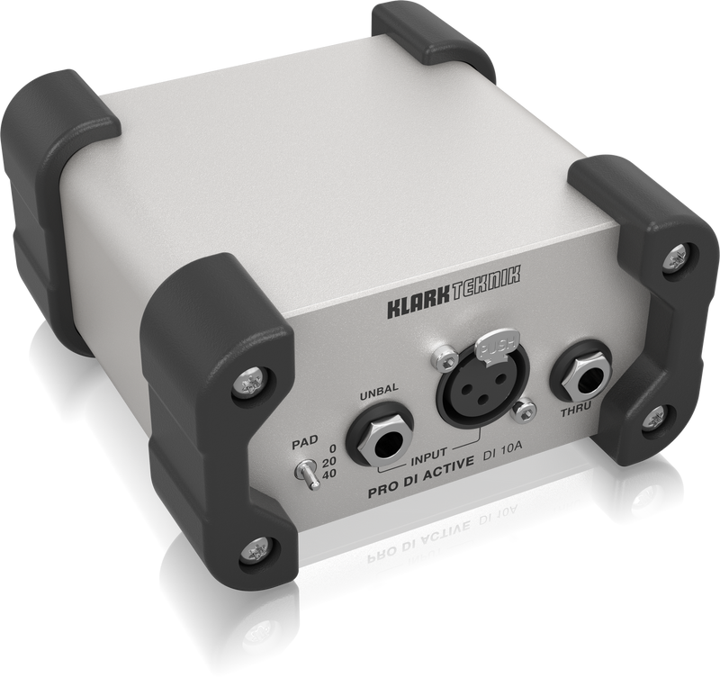 KLARK TEKNIK RPO DI 10A ACTIVE DI BOX WITH EXTENDED DYNAMIC RANGE AND PHANTOM/BATTERY OPERATED