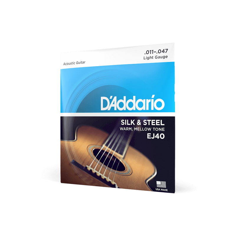 D'addario Silk and Steel Light Acoustic Guitar String Set