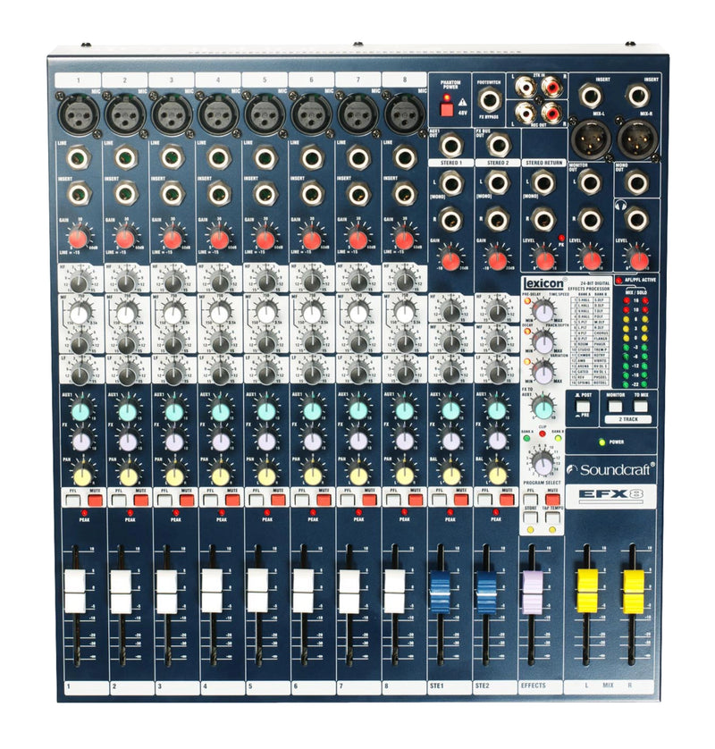 Soundcraft EFX8 Professional 8-Channel Mixer