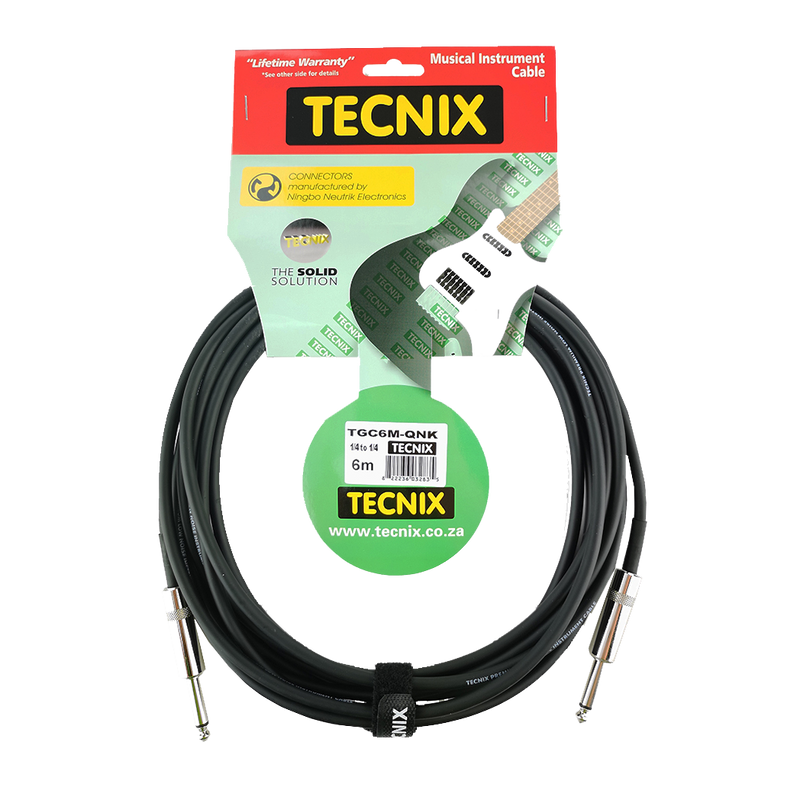 TECNIX 1/4" JACK-JACK GUITAR CABLE