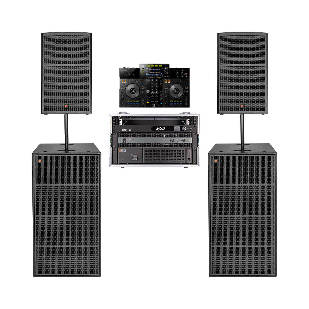 CELTO ACOUSTIQUE CT15V COMBO WITH PIONEER XDJ-RR CONTROLLER