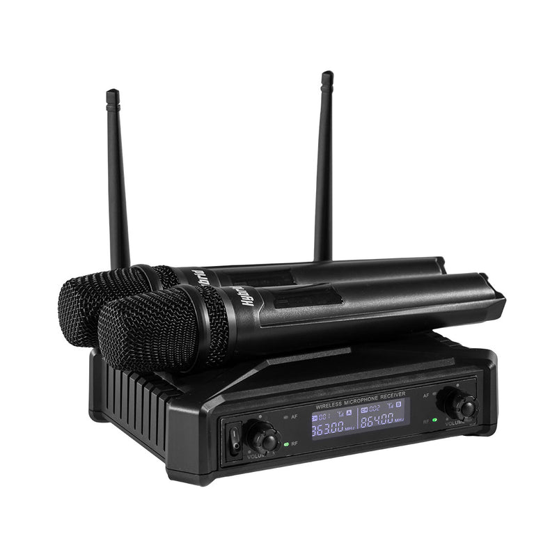 HYBRID U-DF B DUAL HANDHELD WIRELESS MICROPHONE SYSTEM