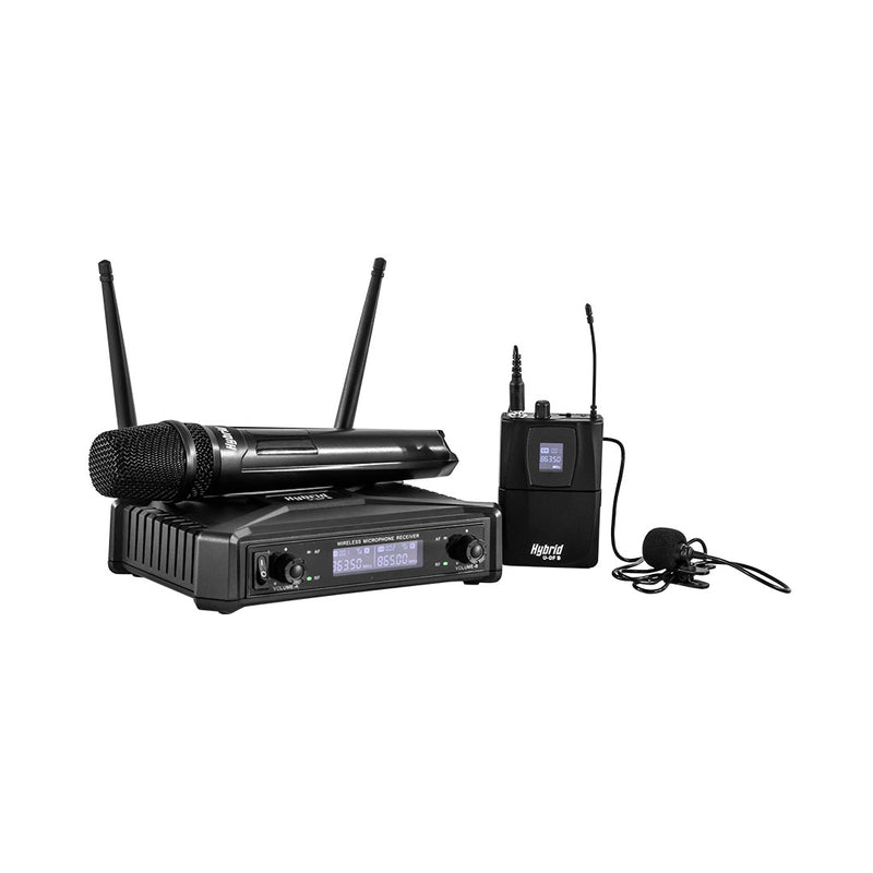 HYBRID U-DF B HANDHELD + LAPEL WIRELESS MICROPHONE