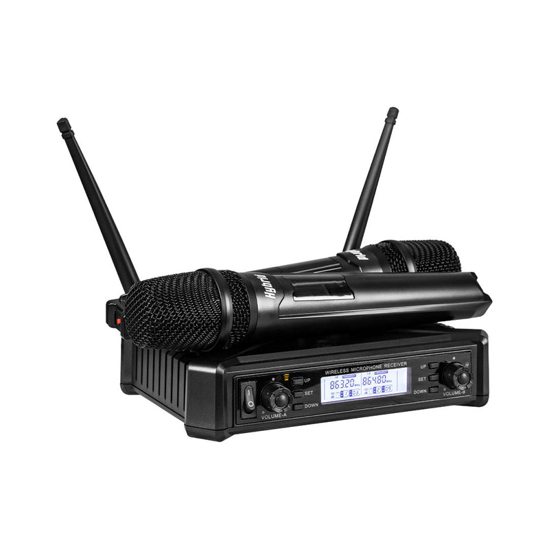 HYBRID U-DV B DUAL HANDHELD WIRELESS MICROPHONE