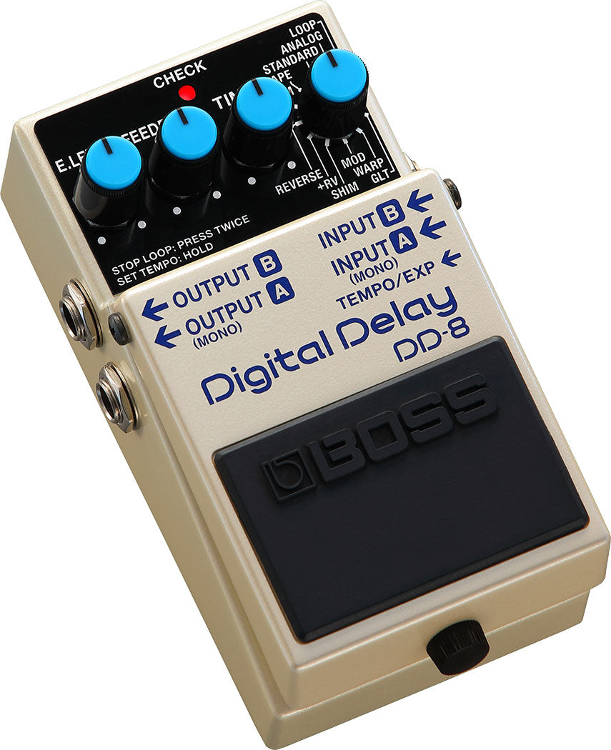 BOSS DD-8 DIGITAL DELAY WITH 11 DELAY MODES AND LOOPER EFFECTS PEDAL