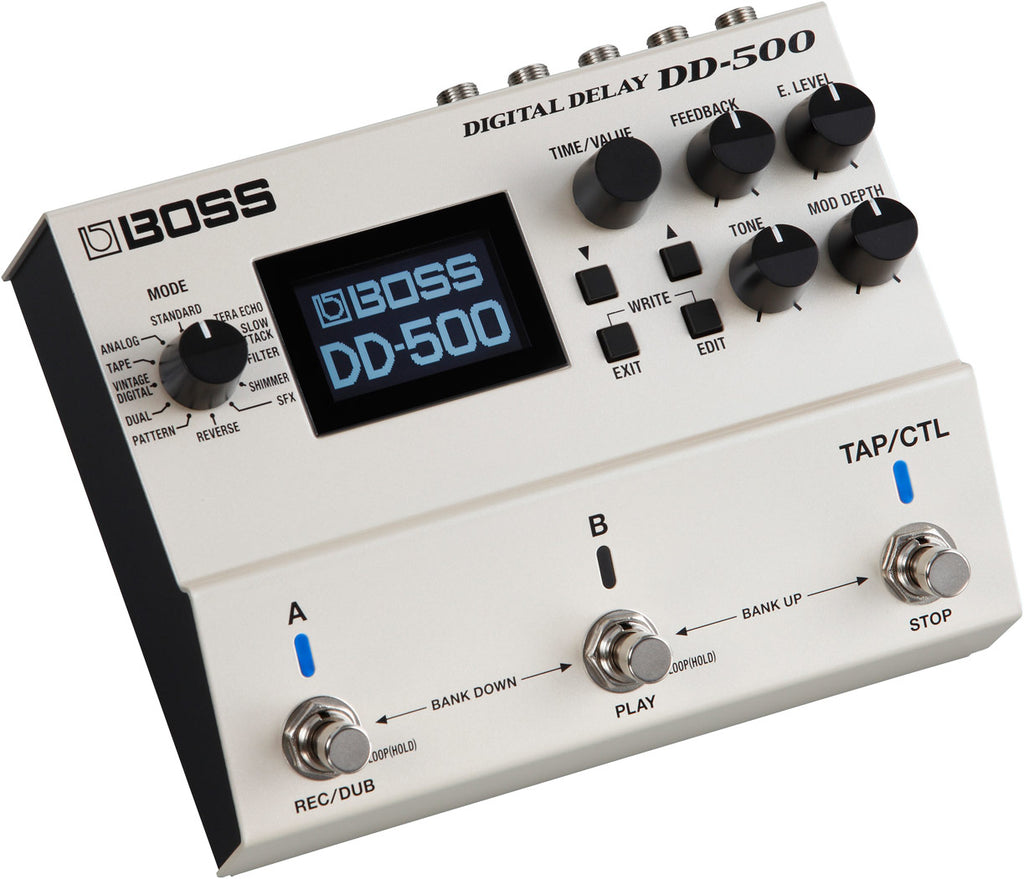 BOSS DD-500 MULTIPLE DIGITAL DELAY EFFECTS PEDAL