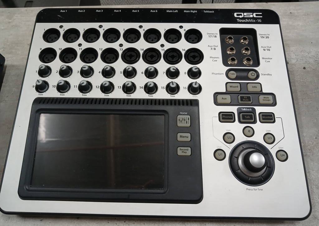 QSC Touchmix-16 22-Channel Compact Digital Mixer with Case- Second Hand