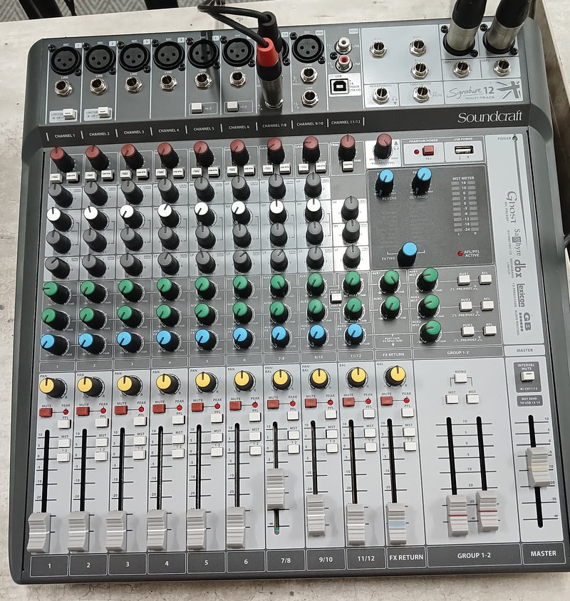 Soundcraft Signature 12 Compact 12-Channel Analog Mixer - Second Hand