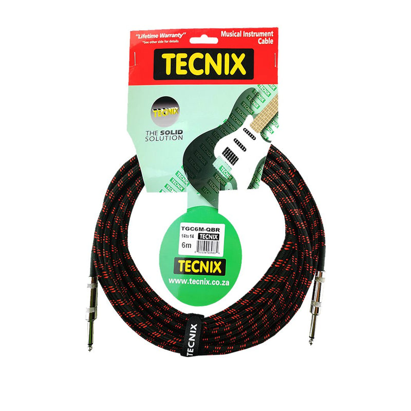 TECNIX 1/4" JACK-JACK GUITAR CABLE