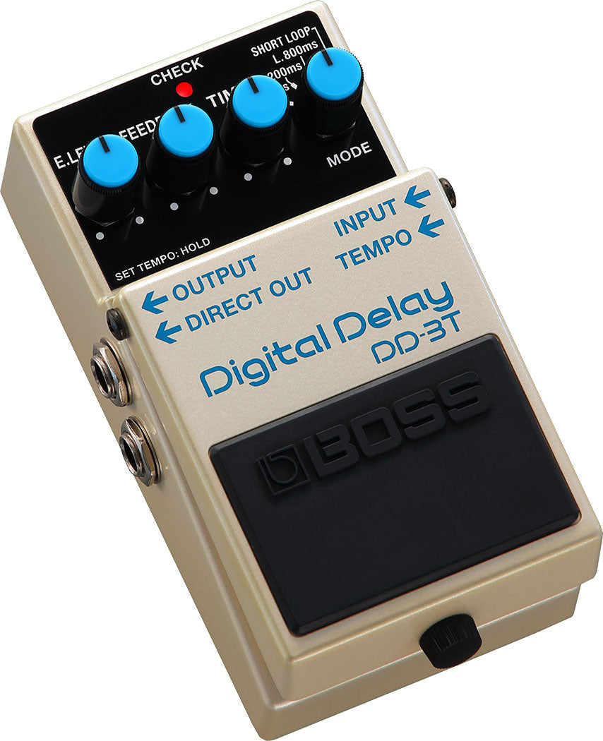 BOSS DD-3T DIGITAL DELAY TAP TEMPO AND 3 BEAT SUBDIVISIONS EFFECTS PEDAL